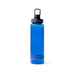 Garrafa translúcida em plástico reciclado com bocal e pega 750ml cor azul real segunda vista
