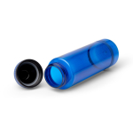 Garrafa translúcida em plástico reciclado com bocal e pega 750ml cor azul real quarta vista