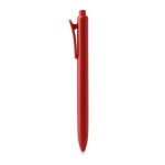 Caneta com clipe em pinça a condizer, plástico mate e tinta azul cor vermelho segunda vista