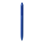 Caneta com clipe em pinça a condizer, plástico mate e tinta azul cor azul real quarta vista