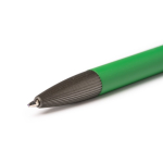 Esferográfica de alumínio com ponteiro tátil e tinta azul cor verde vista detalhe 1