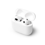 Auscultadores sem fios em plástico com mãos-livres e Bluetooth cor branco vista detalhe 2
