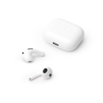 Auscultadores sem fios em plástico com mãos-livres e Bluetooth cor branco vista detalhe 3