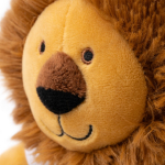 Peluche de animal sentado com t-shirt branco personalizável cor castanho vista detalhe 3