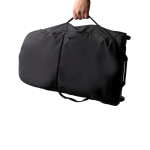 Trolley em nylon reciclado com compartimentos organizados e pegas cor preto vista detalhe 5