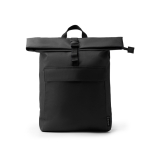 Mochila em poliéster eco compartimento principal expansível para 15'' cor preto segunda vista