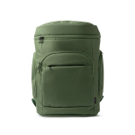 Mochila acolchoada em poliéster reciclado com abertura superior 15'' cor verde-escuro segunda vista