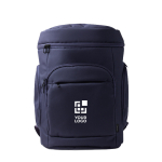 Mochila acolchoada em poliéster reciclado com abertura superior 15'' vista principal