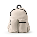 Mochila para portátil em plástico reciclado com costas acolchoadas 17'' cor bege segunda vista