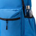 Mochila para portátil em plástico reciclado com costas acolchoadas 17'' cor azul real vista detalhe 2