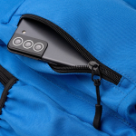 Mochila para portátil em plástico reciclado com costas acolchoadas 17'' cor azul real vista detalhe 3