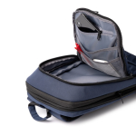 Mochila executiva expansível para portátil em nylon 900D 17'' cor azul-marinho vista detalhe 2