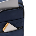 Mochila executiva expansível para portátil em nylon 900D 17'' cor azul-marinho vista detalhe 4