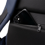 Mochila executiva expansível para portátil em nylon 900D 17'' cor azul-marinho vista detalhe 5