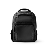 Mochila para computador em plástico reciclado e faixas refletoras 15'' cor preto segunda vista