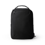 Mochila em poliéster reciclado com costas e alças acolchoadas 14'' cor preto segunda vista