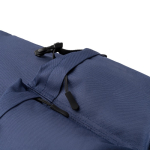 Mochila em poliéster reciclado com aba e fivelas 15'' cor azul-marinho vista detalhe 3