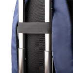 Mochila em poliéster reciclado com aba e fivelas 15'' cor azul-marinho vista detalhe 5