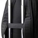 Mochila em poliéster eco com compressão a vácuo e bomba elétrica 15'' cor preto vista detalhe 6