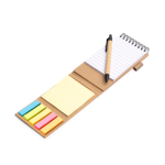 Set em cartão reciclado com suporte para telemóvel e tinta azul cor natural vista detalhe 4