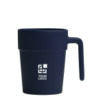 Caneca de cerâmica com pega ergonómica e interior a condizer 250ml vista principal