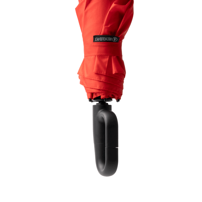 Guarda-chuva dobrável automático com botão e sistema antivento Ø100 cor vermelho