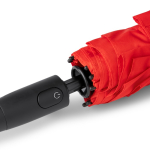 Guarda-chuva dobrável automático com botão e sistema antivento Ø100 cor vermelho vista detalhe 4