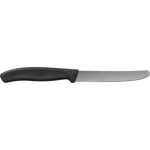 Faca de mesa em aço inoxidável fabricada na UE Victorinox cor preto segunda vista