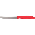 Faca de mesa em aço inoxidável fabricada na UE Victorinox cor vermelho terceira vista