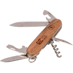 Canivete Victorinox em aço inoxidável e madeira com 10 funções cor madeira terceira vista
