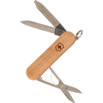 Canivete Victorinox em aço inoxidável e madeira com 5 funções cor castanho segunda vista