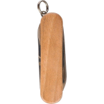 Canivete Victorinox em aço inoxidável e madeira com 5 funções cor castanho quinta vista