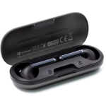 Auriculares sem fios com estojo de carregamento USB-C BrandCharger cor grafite terceira vista