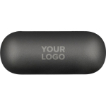 Auriculares sem fios com estojo de carregamento USB-C BrandCharger cor grafite quinta vista