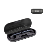 Auriculares sem fios com estojo de carregamento USB-C BrandCharger cor grafite vista principal