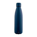 Garrafa antigota em aço inoxidável reciclado com acabamento mate 700ml cor azul segunda vista