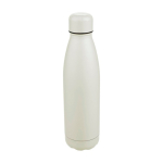 Garrafa antigota em aço inoxidável reciclado com acabamento mate 700ml cor branco primeira vista