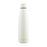 Garrafa antigota em aço inoxidável reciclado com acabamento mate 700ml cor branco quinta vista