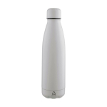 Garrafa antigota em aço inoxidável reciclado com acabamento mate 700ml cor cinzento primeira vista