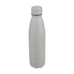 Garrafa antigota em aço inoxidável reciclado com acabamento mate 700ml cor cinzento terceira vista
