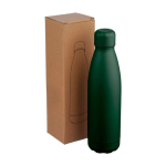 Garrafa antigota em aço inoxidável reciclado com acabamento mate 700ml cor verde terceira vista