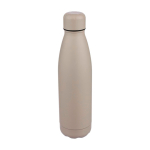 Garrafa antigota em aço inoxidável reciclado com acabamento mate 700ml cor bege sexta vista