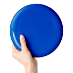 Frisbee maciço em plástico reciclado com 21 cm de diâmetro cor azul segunda vista