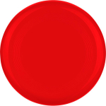 Frisbee maciço em plástico reciclado com 21 cm de diâmetro cor vermelho primeira vista