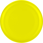 Frisbee maciço em plástico reciclado com 21 cm de diâmetro cor amarelo segunda vista