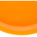 Frisbee maciço em plástico reciclado com 21 cm de diâmetro cor cor-de-laranja primeira vista