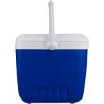 Geleira portátil de plástico resistente com parede dupla e pega 13L cor azul segunda vista