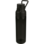 Garrafa de tritan resistente com fecho de clique e pega superior 750ml cor preto sexta vista