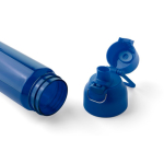 Garrafa de tritan resistente com fecho de clique e pega superior 750ml cor azul quarta vista