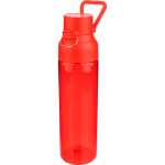 Garrafa de tritan resistente com fecho de clique e pega superior 750ml cor vermelho terceira vista